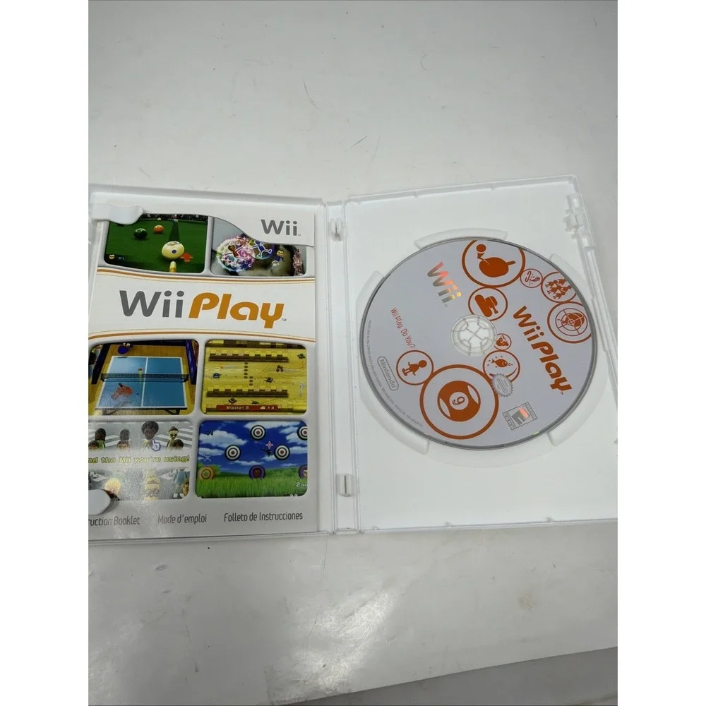 Wii Play (Nintendo Wii, 2007) CIB w/Manual Tested And Working
